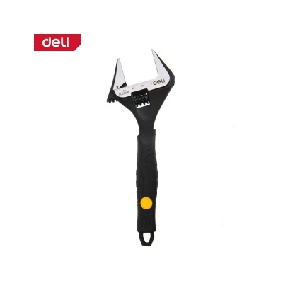 Ключ разводной с тонкими губками и увеличенным зевом Deli DL120508 200мм, диапазон захвата 0-39мм