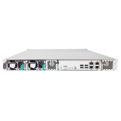 Система хранения данных EonStor GSe Pro 1000 1U/4bay,Single controller  4x1G iSCSI, 2xUSB 3.0, 2x USB 2.0, 1x4GB, 2x(PSU+FAN Module), 4x drive trays (only supports SATA drives) and 1xRackmount kit (GSe Pro 1004RP-C) (GSEP100400RPC-8U52)