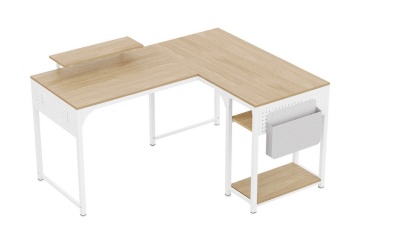 Стол письменный (для компьютера) угловой EUREKA ZX-L150B-MWW-RU с шириной 150 см, Maple White