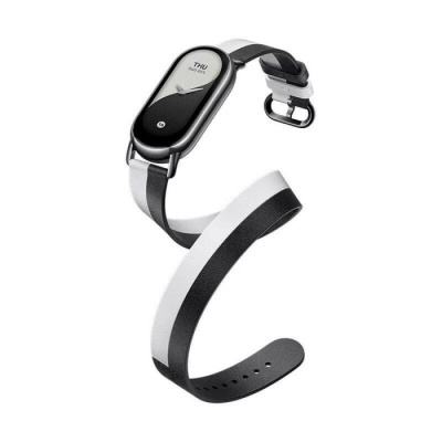 Ремешок для смарт-часов Xiaomi Smart Band 8 Double Wrap Strap - Black and White