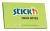 Блок самоклеящийся бумажный Stick`n 21171 76x127мм 100лист. 70г/м2 неон зеленый