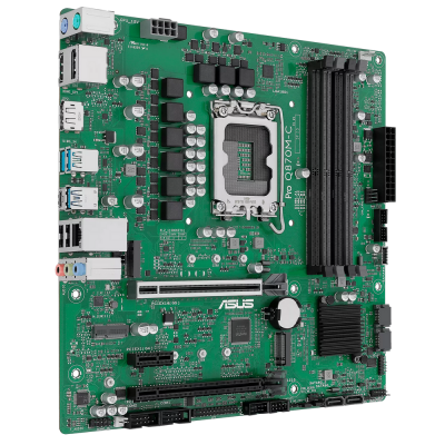 Материнская плата ASUS PRO Q870M-C-CSM LGA1851 mATX 4хDDR5 2хPCIEx16 PCIEx1 2xM.2 USB-C DP HDMI GLAN