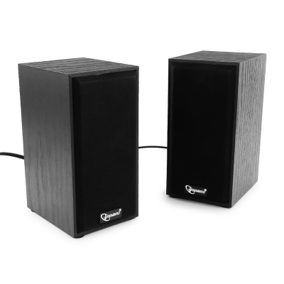 Акустич. система 2.0 Gembird SPK-203 {МДФ, черный ,2х3 Вт,USB-питание}