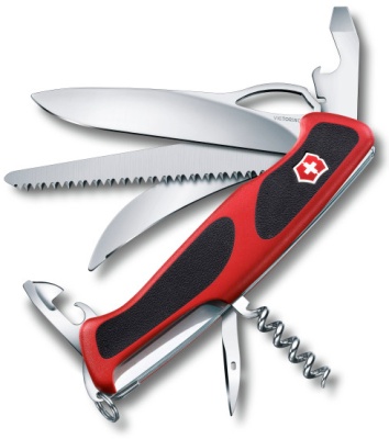 Нож перочинный Victorinox RangerGrip 57 Hunter (0.9583.MC) 130мм 13функций красный/черный карт.коробка