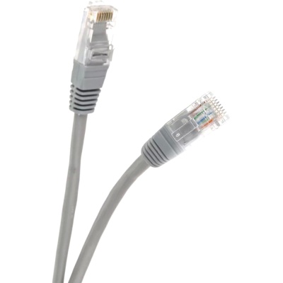 Патчкорд литой "Telecom" UTP кат.5е 0,5м серый VCOM NA102--0.5M