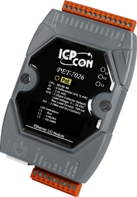 Ethernet-модуль с 6 каналами аналогового ввода, 2 каналами аналогового вывода, 2 каналами дискретного ввода и 2 каналами дискретного вывода, с возможностью питания по PoE