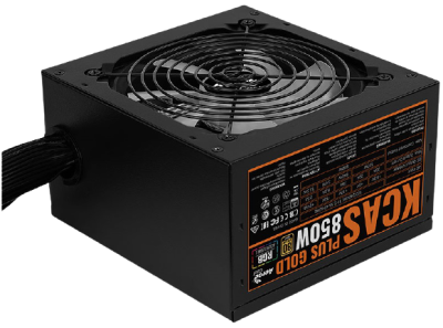 Блок питания Aerocool KCAS PLUS GOLD 850W <850W, ATX v2.4, APFC, Fan ARGB 12cm, 80+ Gold, Retail> (KCAS PLUS GOLD 850W)