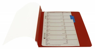 Папка-скоросшиватель Бюрократ Люкс -PSL20A5GRN A5 прозрач.верх.лист пластик зеленый 0.14/0.18
