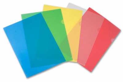 Папка-уголок Бюрократ -EE310/1BLU A4 пластик 0.15мм синий