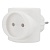 Тройник электрический 220 В 6 А белый, REXANT