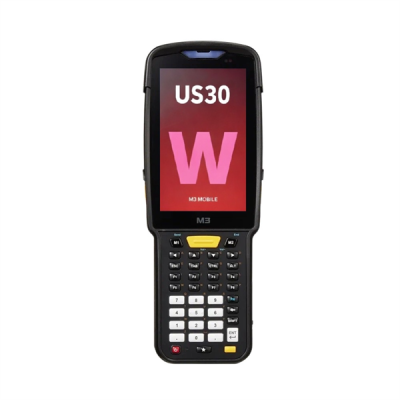 Терминал сбора данных M3 Mobile US300D-TFCWXE-HF Android 13.0 GMS, WVGA, Wi-Fi 6, SE5500 2D Imager Scanner(Straight Shooter/0° Scan), 16MP Rear Camera, BT5.3, NFC(HF), 4G/64G, 38 Keypad, 6700mAh Battery, Hand Strap, Bullet Proof Film
