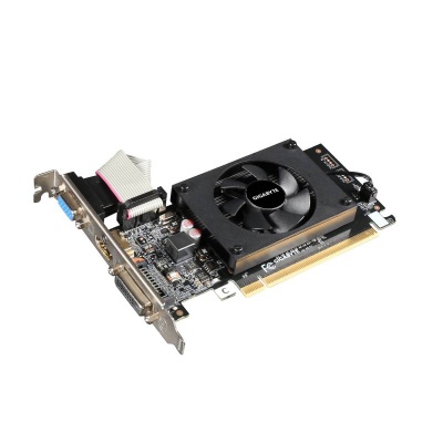 Видеокарта Gigabyte PCI-E GV-N710D3-2GL NVIDIA GeForce GT 710 2048Mb 64 DDR3 954/1800 DVIx1/HDMIx1/CRTx1/HDCP Ret low profile
