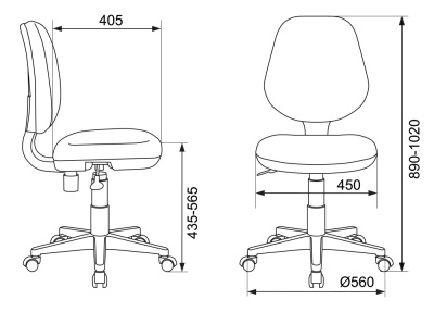 Кресло детское Бюрократ CH-W213 салатовый TW-18 крестовина пластик пластик белый