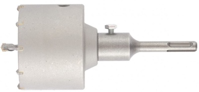 Коронка Сибртех 703327 по бетону/кирпичу/камню Д=80мм Дл=70мм (1пред.) для дрелей/перфораторов