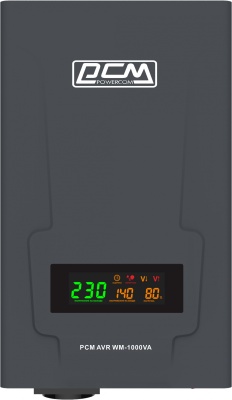 Стабилизатор напряжения Powercom WM-1000VA 800Вт 1000ВА графитовый