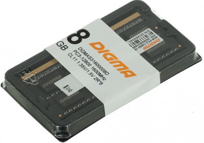 Память DDR3 8Gb 1600MHz Digma DGMAS31600008D RTL PC3-12800 CL11 SO-DIMM 204-pin 1.5В dual rank