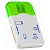 Perfeo Card Reader SD/MMC+Micro SD+MS+M2, (PF-VI-R010 Green) зеленый (PF_4258)