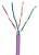 Кабель информационный Lanmaster TWT-5EUTP-NGLS кат.5е U/UTP не экранированный 4X2X24AWG PVC внутренний 305м фиолетовый