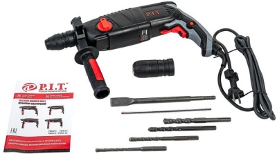 Перфоратор P.I.T. Мастер PBH24-C1 патрон:SDS-plus уд.:2.4Дж 850Вт (кейс в комплекте)