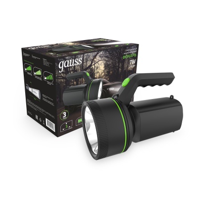 Прожектор Gauss GFL601 черный 7Вт лам.:светодиод. (GF601)