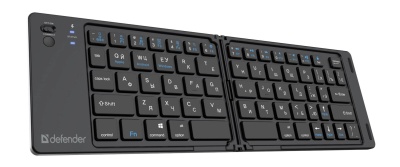 Клавиатура беспроводная Bluetooth 66кн+FN складная черн./бел.кл. Enigma SB-094 45094 DEFENDER