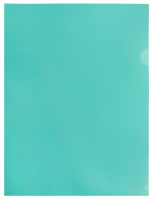 Папка-уголок Бюрократ Pastel -EPAST/GRN A4 пластик 0.18мм мятный