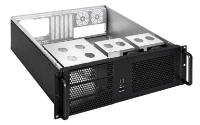 Exegate EX264270RUS Серверный корпус Exegate Pro 3U390-08 <RM 19",  высота 3U, глубина 390, без БП, USB>