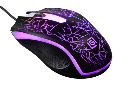 Мышь Оклик 395M SHADOW черный оптическая (1000dpi) USB (3but)