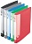 Папка на 2-х кольцах Бюрократ -0827/2R A4 пластик 0.7мм кор.27мм внутр. с вставкой ассорти