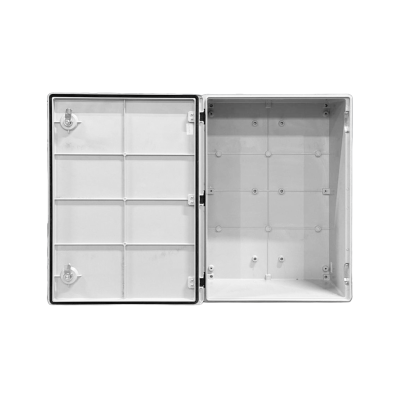 Стеклопластиковый шкаф навесной с монтажной панелью, 500х700х250мм, IP65