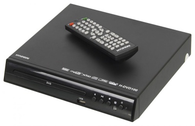 Плеер DVD Hyundai H-DVD100 черный ПДУ