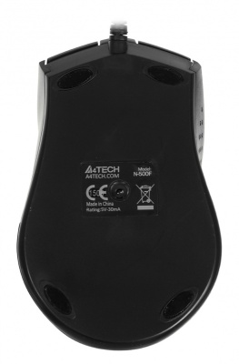 Мышь A4Tech V-Track Padless N-500F черный оптическая (1000dpi) USB (4but)