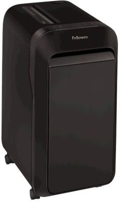Шредер Fellowes PowerShred LX220 черный (секр.P-4)/перекрестный/20лист./30лтр./скрепки/скобы/пл.карты