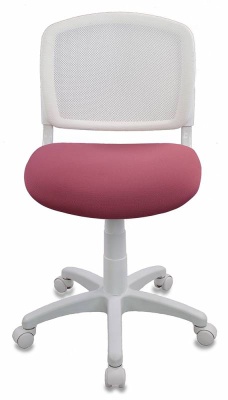 Кресло детское Бюрократ CH-W296NX белый TW-15 сиденье розовый 26-31 сетка/ткань крестовина пластик пластик белый