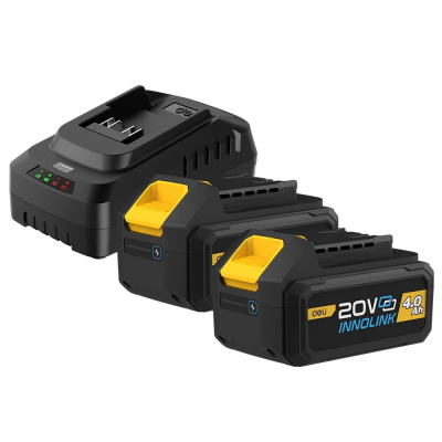 Набор аккумулятор и зарядное устройство Deli DL-CM20A4E (2АКБ 20V 4А*ч + ЗУ 2A, 20V)