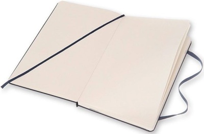 Блокнот Moleskine CLASSIC QP062B20 Large 130х210мм 240стр. нелинованный твердая обложка синий сапфир