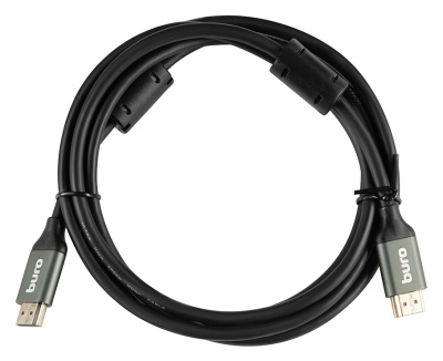 Кабель аудио-видео Buro HDMI (m)/HDMI (m) 2м. феррит.кольца Позолоченные контакты черный (BHP-HDMI-2.1-2G)