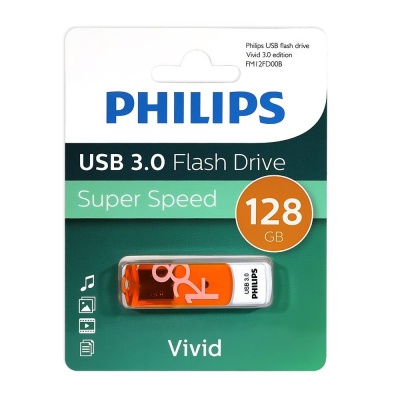 Флеш накопитель 128GB PHILIPS VIVID3.0 128GB, USB 3.0