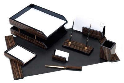 Настольный набор Good Sunrise 8FE-1A (8 предметов) черное дерево дерево/МДФ черный