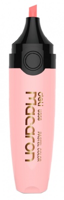 Текстовыделитель Deli EU356-PK Macaron скошенный пиш. наконечник 1-5мм розовый пастельный