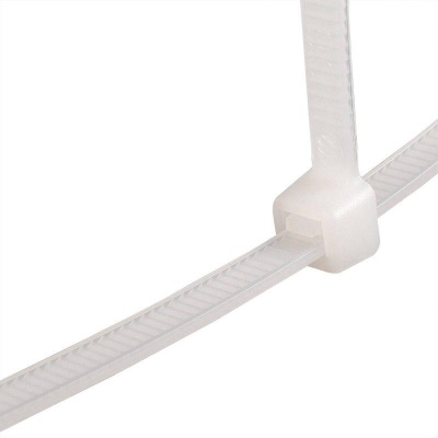 Нейлоновые стяжки FORTISFLEX КСС 5х400 мм белый 100 штук 49787