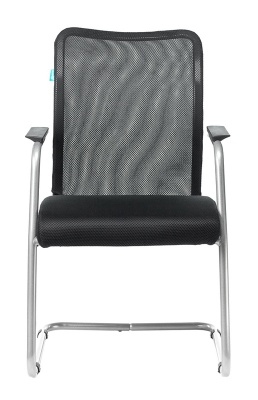 Кресло Бюрократ CH-599AV черный TW-01 сиденье черный TW-11 сетка/ткань полозья металл металлик