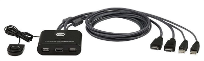 Квм переключатель ATEN 2-Port USB FHD HDMI Cable KVM Switch (CS22HF-AT)