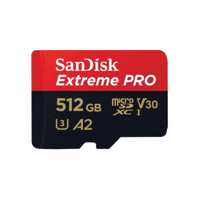Карта памяти Sandisk Extreme Pro microSDXC 512GB + SD Adapter + Rescue Pro Deluxe 200MB/s