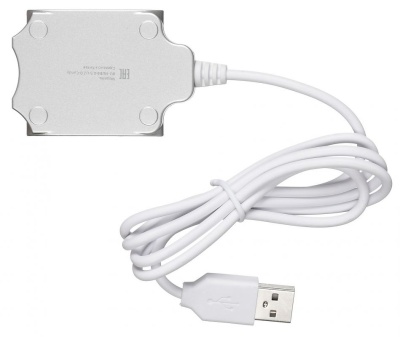 Разветвитель USB 2.0 Buro BU-HUB4-0.5-U2.0-Candy 4порт. серебристый