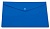 Конверт на кнопке Бюрократ -PK803ANBLU A4 непрозрачный пластик 0.18мм синий