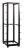 Стойка двухрамная Lanmaster TWT-RACK2-42U-ADJ 42U 480ммX560мм 1000кг черный
