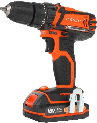 PATRIOT BR 183UES Дрель-шуруповерт аккумуляторная [180201483] { 2 скор. одна батарея Li-Ion, зарядка за 1 час, двусторонняя бита, кейс }