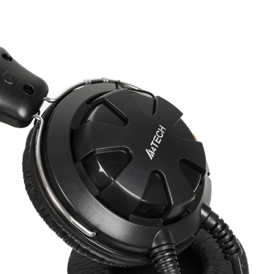 Наушники с микрофоном A4Tech HS-28 черный 2.2м накладные оголовье (HS-28 (BLACK))