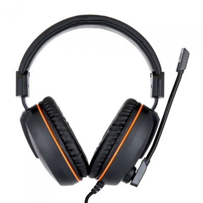 Гарнитура игровая Gembird MHS-G100, код "Survarium", черный/оранжевый, регулировка громкости, отключение